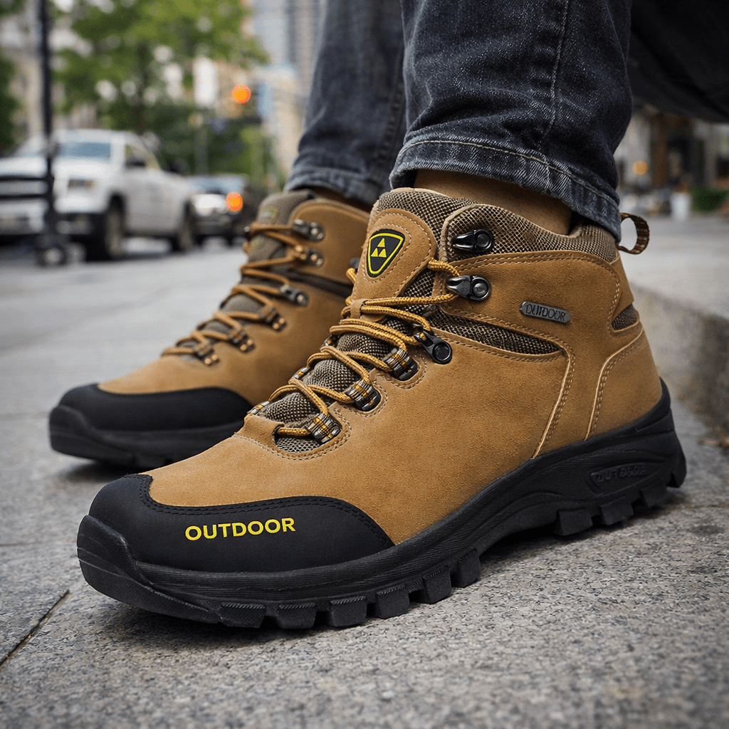 Gravcore Mid-Top Steel-Toe Boots — Reinforced Toe, Waterproof Shell