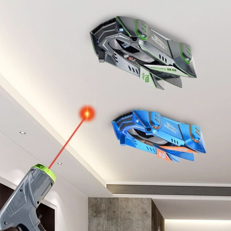 GravityRacer op afstand bestuurbare RC-auto voor muurklimmen — lasergestuurde navigatie