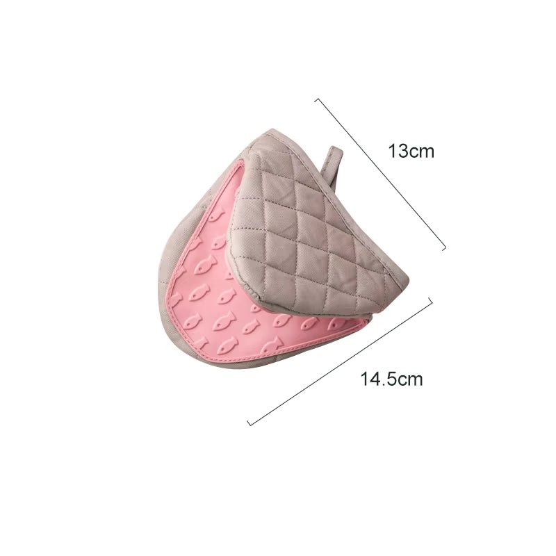 Gripfin ovenwant in de vorm van een vis — hittebestendig, antislipgrip