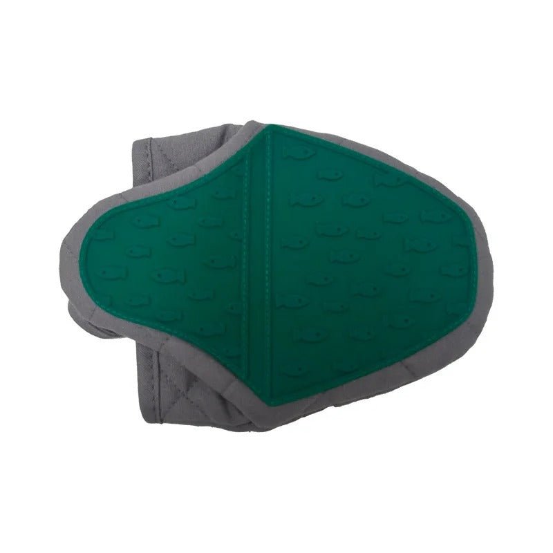 Gripfin ovenwant in de vorm van een vis — hittebestendig, antislipgrip