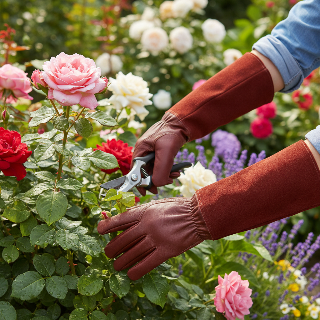 GripGard Gartenhandschuhe – elastisches Bündchen, ergonomisches flexibles Design