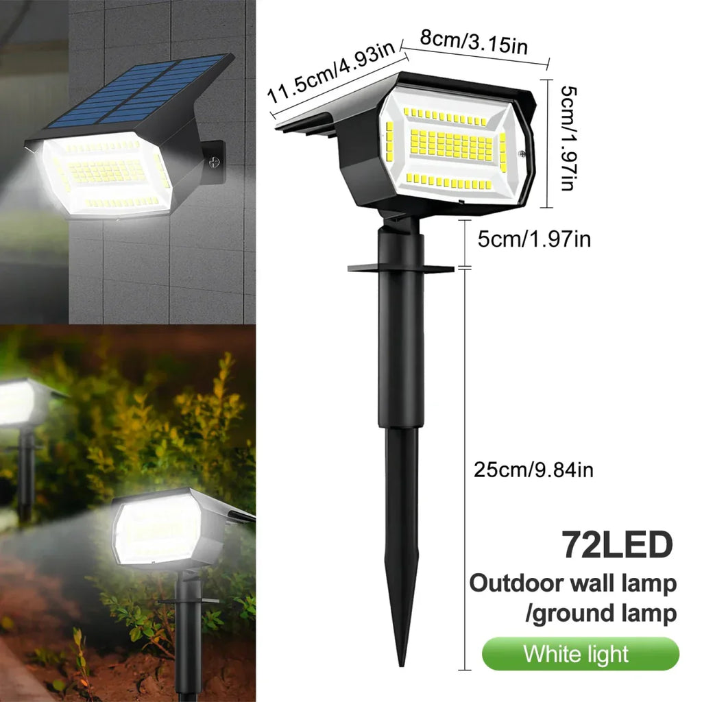 Grovelux solarlampen voor de tuin — instelbare helderheid, snoerloos ontwerp