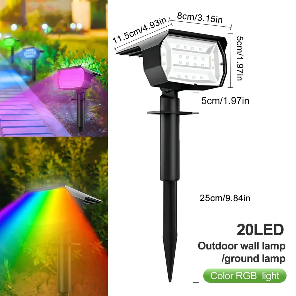 Grovelux solarlampen voor de tuin — instelbare helderheid, snoerloos ontwerp