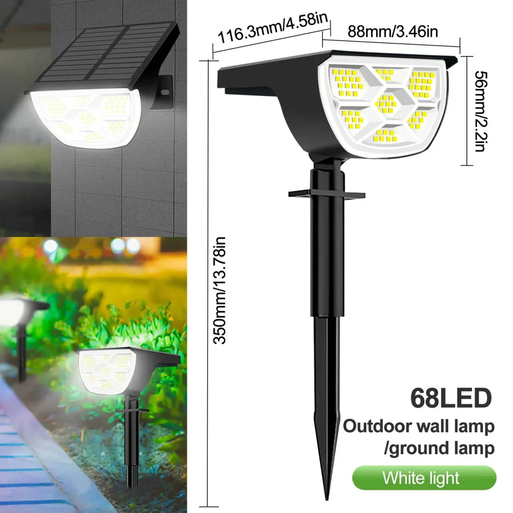 Grovelux solarlampen voor de tuin — instelbare helderheid, snoerloos ontwerp