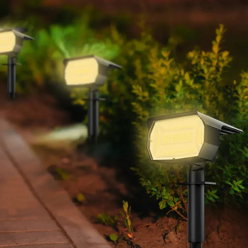 Grovelux solarlampen voor de tuin — instelbare helderheid, snoerloos ontwerp