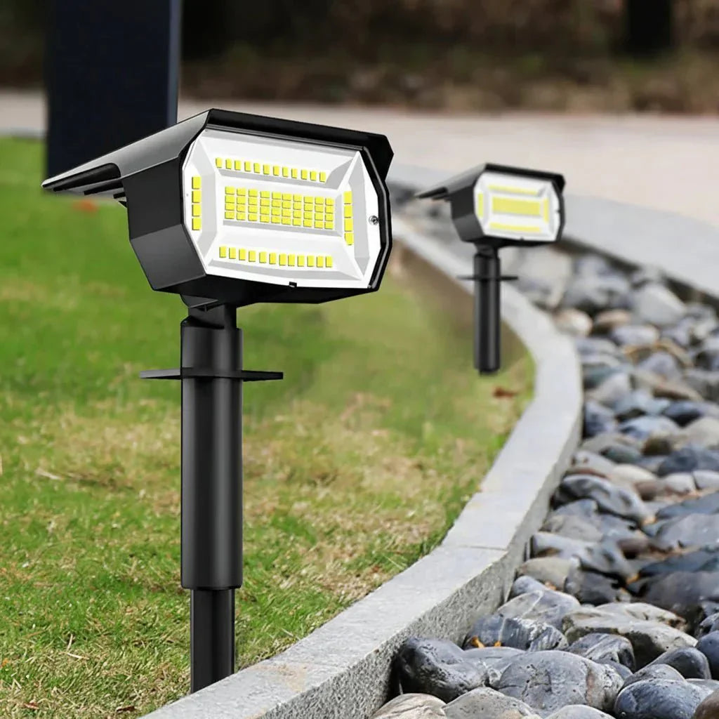 Grovelux solarlampen voor de tuin — instelbare helderheid, snoerloos ontwerp