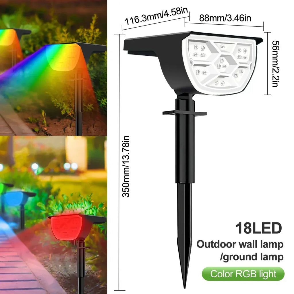 Grovelux solarlampen voor de tuin — instelbare helderheid, snoerloos ontwerp