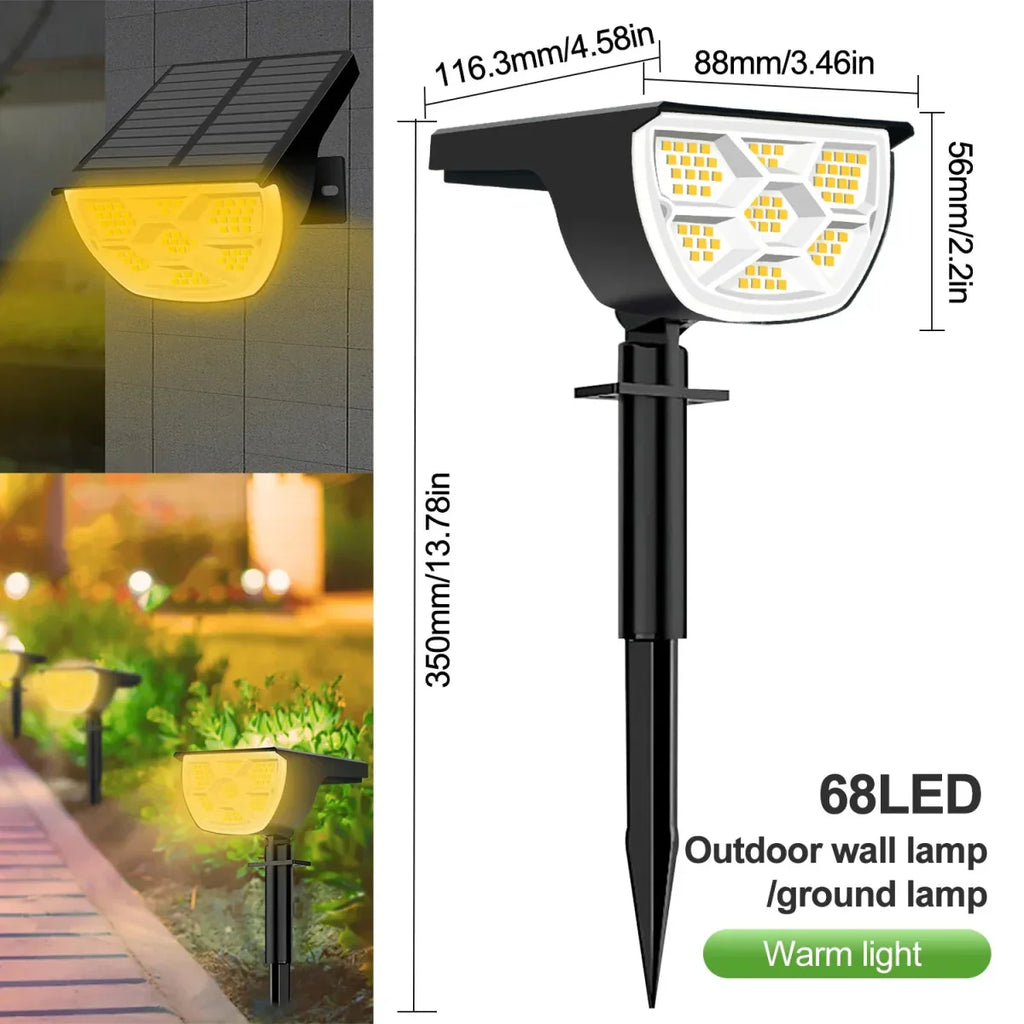 Grovelux solarlampen voor de tuin — instelbare helderheid, snoerloos ontwerp