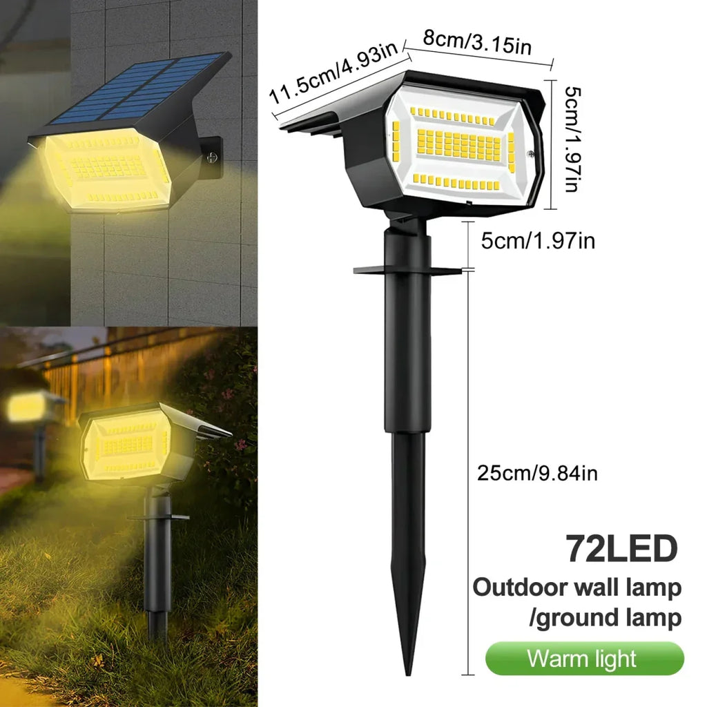 Grovelux solarlampen voor de tuin — instelbare helderheid, snoerloos ontwerp