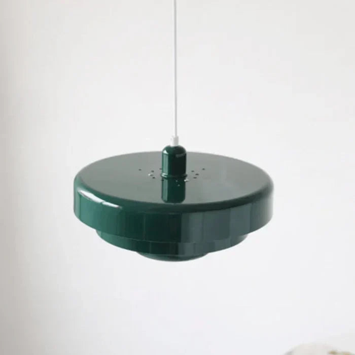 Vintage-pendellampe i metal — varm hvid LED, sort og bronze