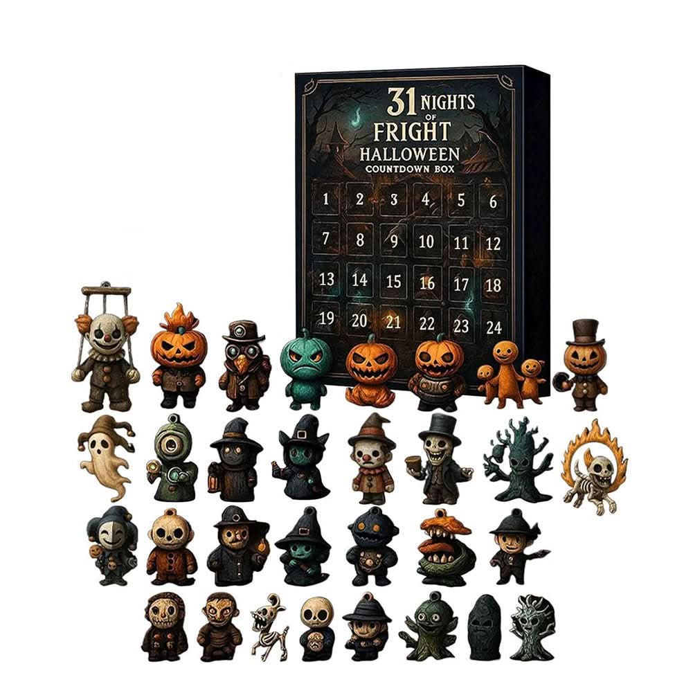 Halloween 31-Day Advent Calendar Box — Daily Collectible Figurine Reveal