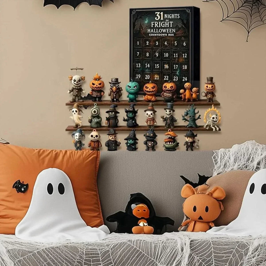 Halloween 31-Day Advent Calendar Box — Daily Collectible Figurine Reveal