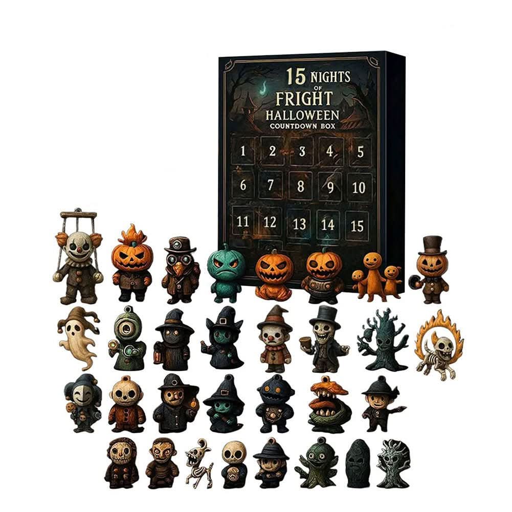 Halloween 31-Day Advent Calendar Box — Daily Collectible Figurine Reveal