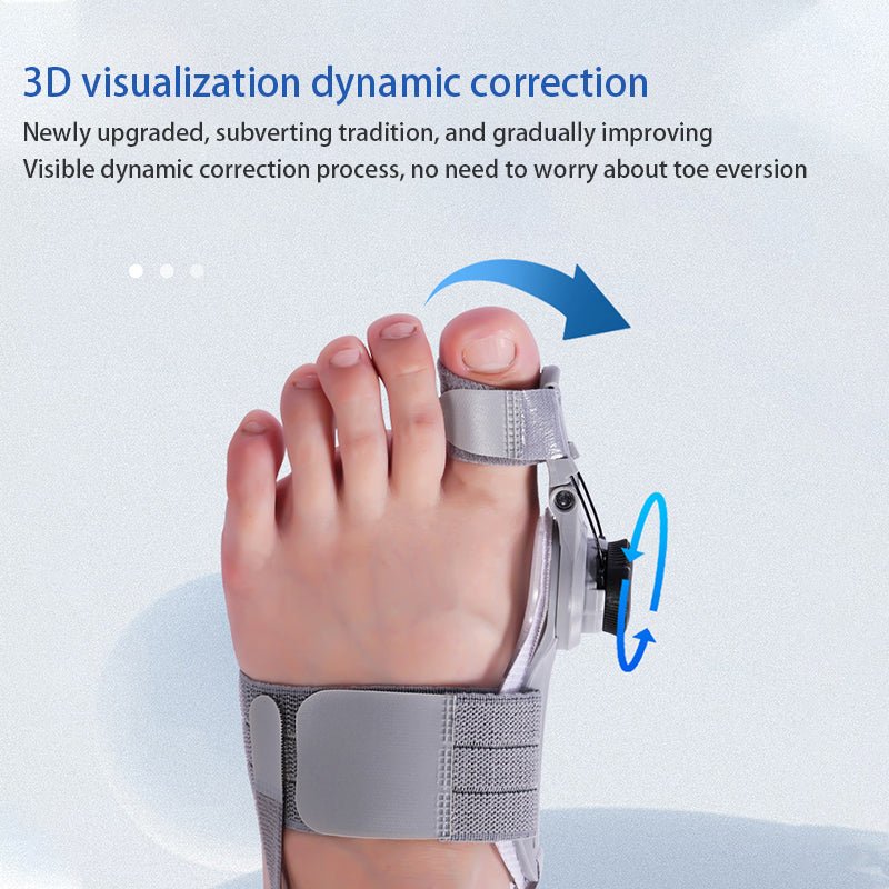 مقوِّم إبهام القدم Hallux Helper — دعم لطيف لإعادة محاذاة إصبع القدم الكبير
