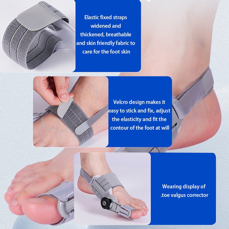 مقوِّم إبهام القدم Hallux Helper — دعم لطيف لإعادة محاذاة إصبع القدم الكبير