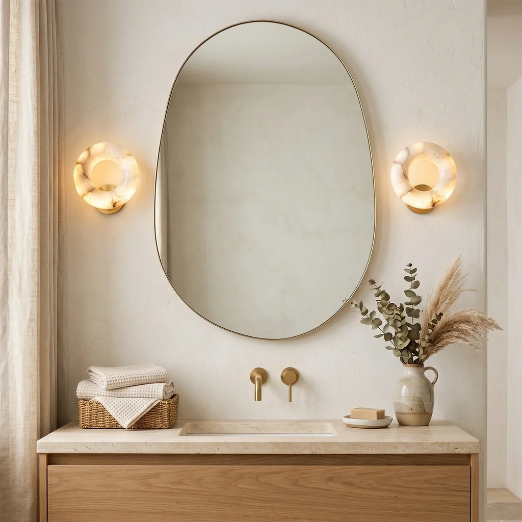 Halo Alabaster Wall Sconce | wildoxy