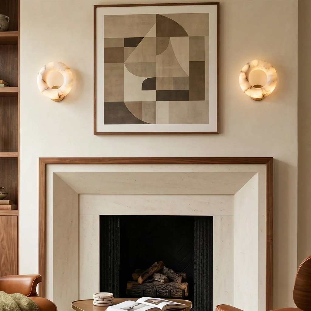 Halo Alabaster Wall Sconce | wildoxy