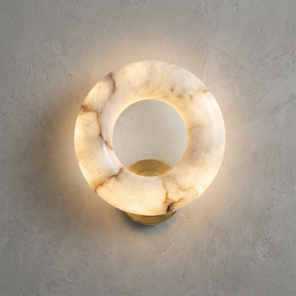 Halo Alabaster Wall Sconce | wildoxy
