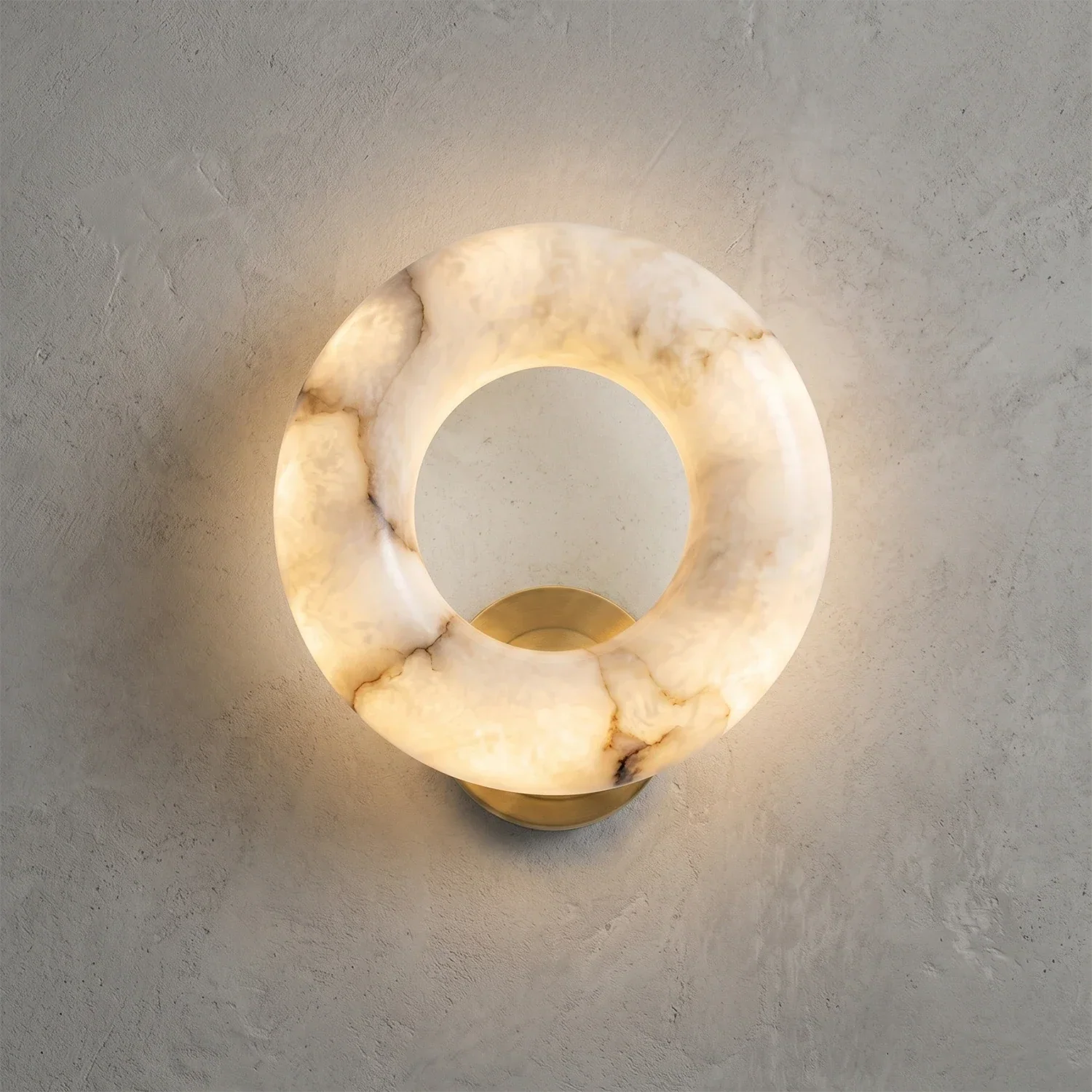 Halo Alabaster Wall Sconce | wildoxy