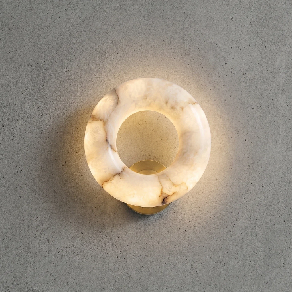 Halo Alabaster Wall Sconce | wildoxy