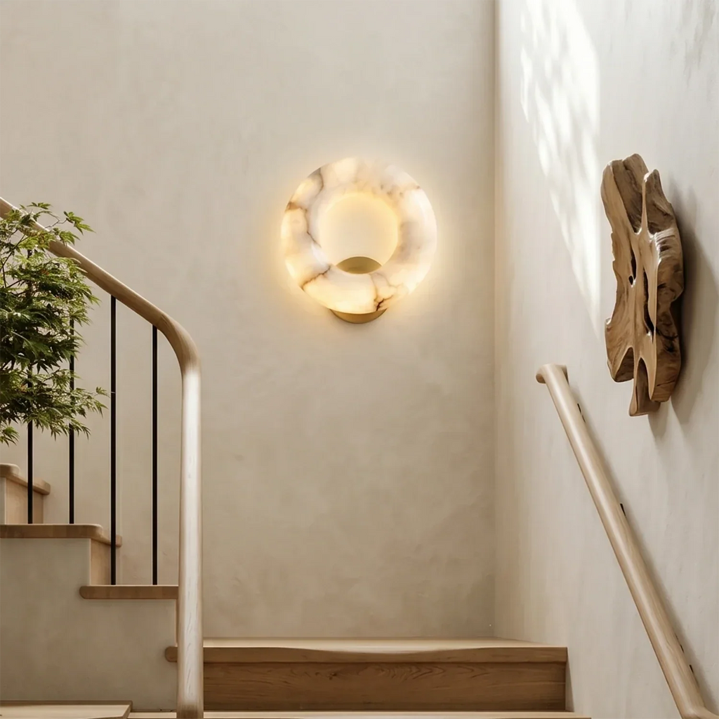 Halo Alabaster Wall Sconce | wildoxy