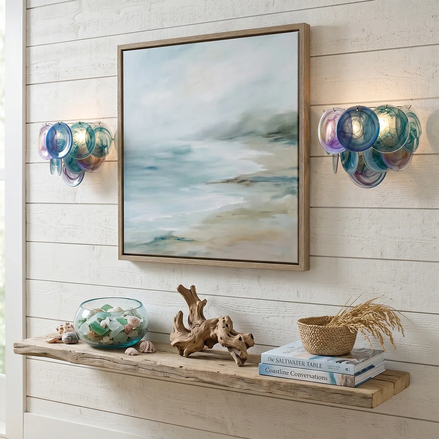 Hand-Blown Disc Glass Wall Lamp | wildoxy