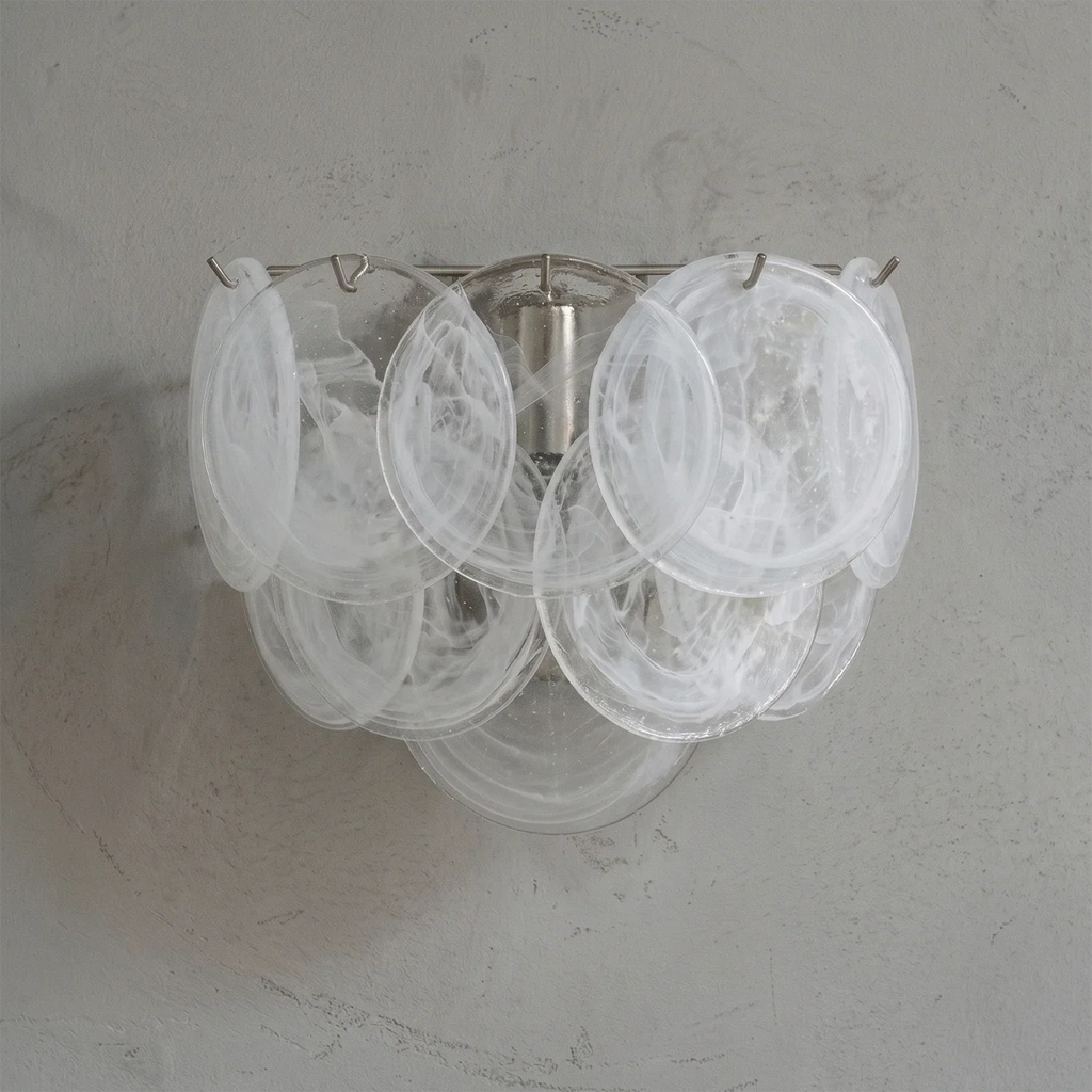 Hand-Blown Disc Glass Wall Lamp | wildoxy