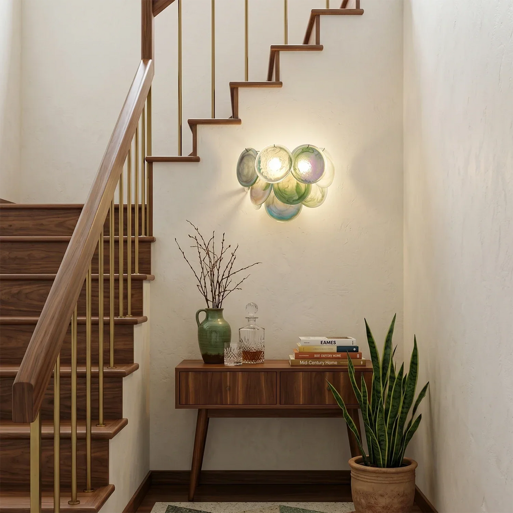 Hand-Blown Disc Glass Wall Lamp | wildoxy