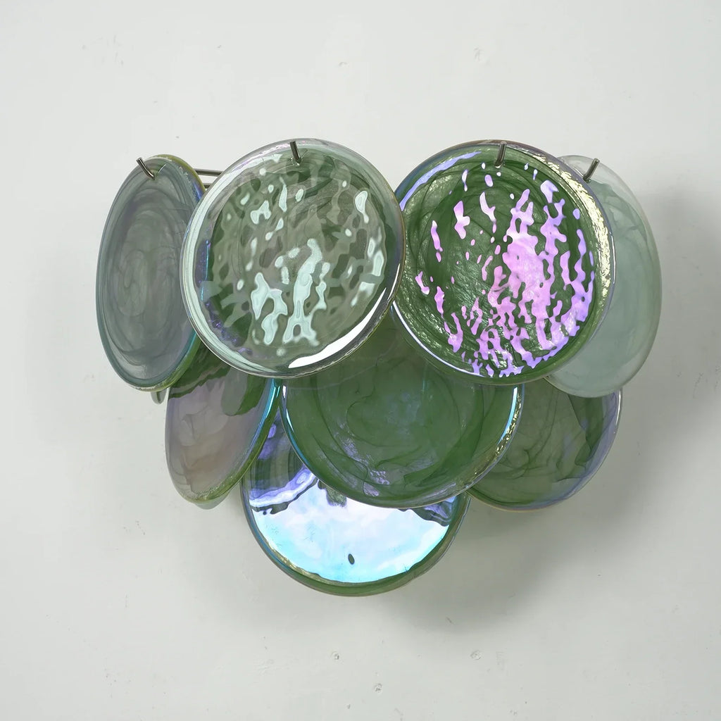 Hand-Blown Disc Glass Wall Lamp | wildoxy