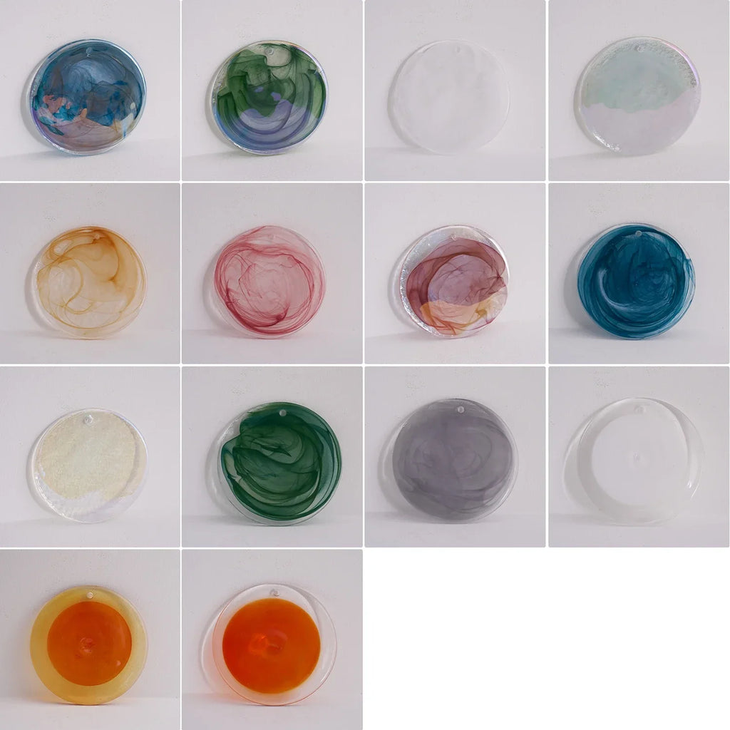 Hand-Blown Disc Glass Wall Lamp | wildoxy