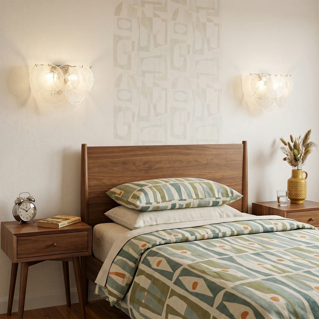 Hand-Blown Disc Glass Wall Lamp | wildoxy
