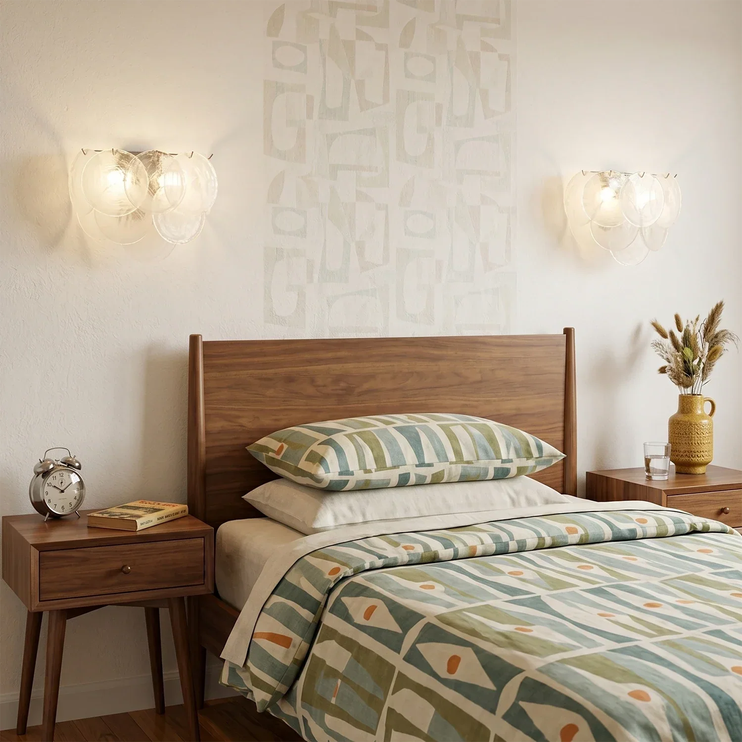 Hand-Blown Disc Glass Wall Lamp | wildoxy