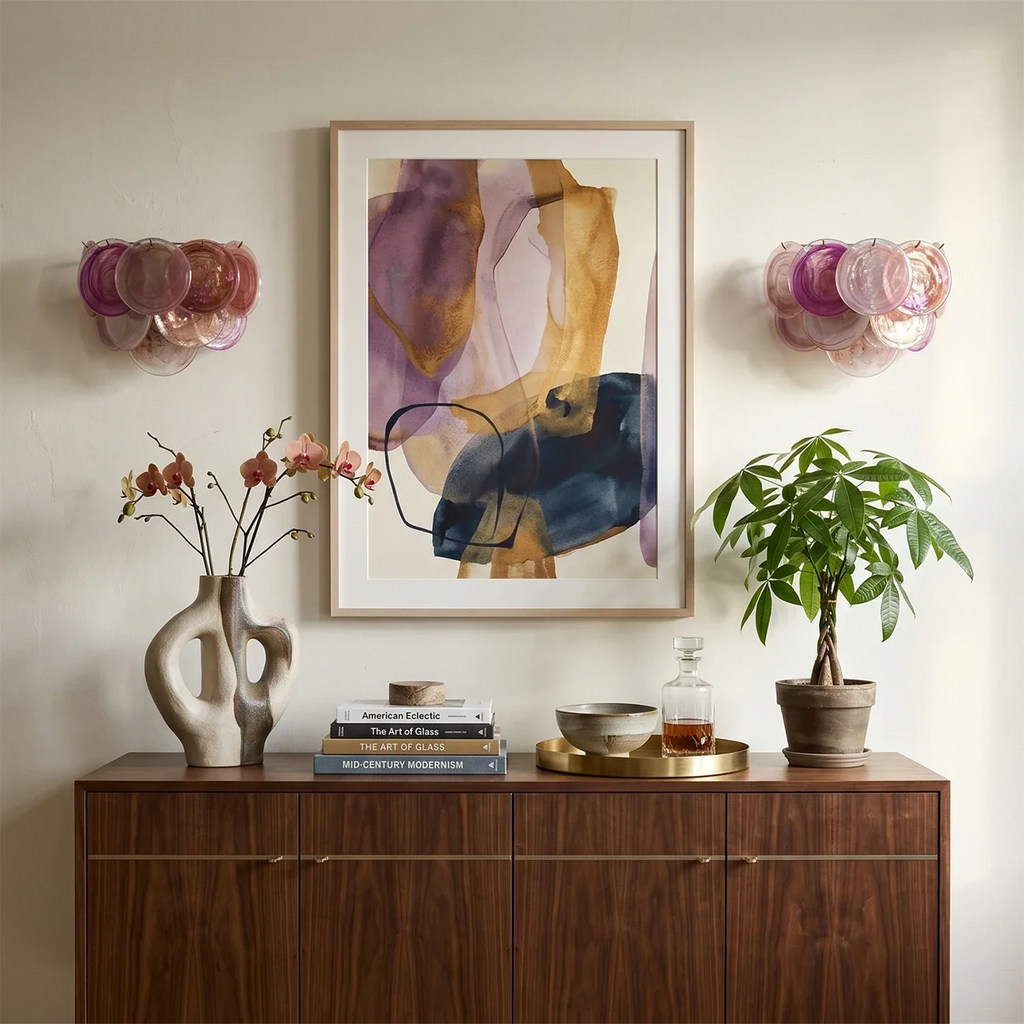 Hand-Blown Disc Glass Wall Lamp | wildoxy