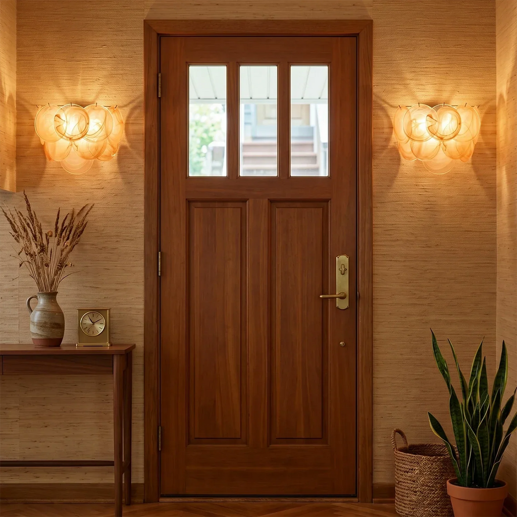 Hand-Blown Disc Glass Wall Lamp | wildoxy