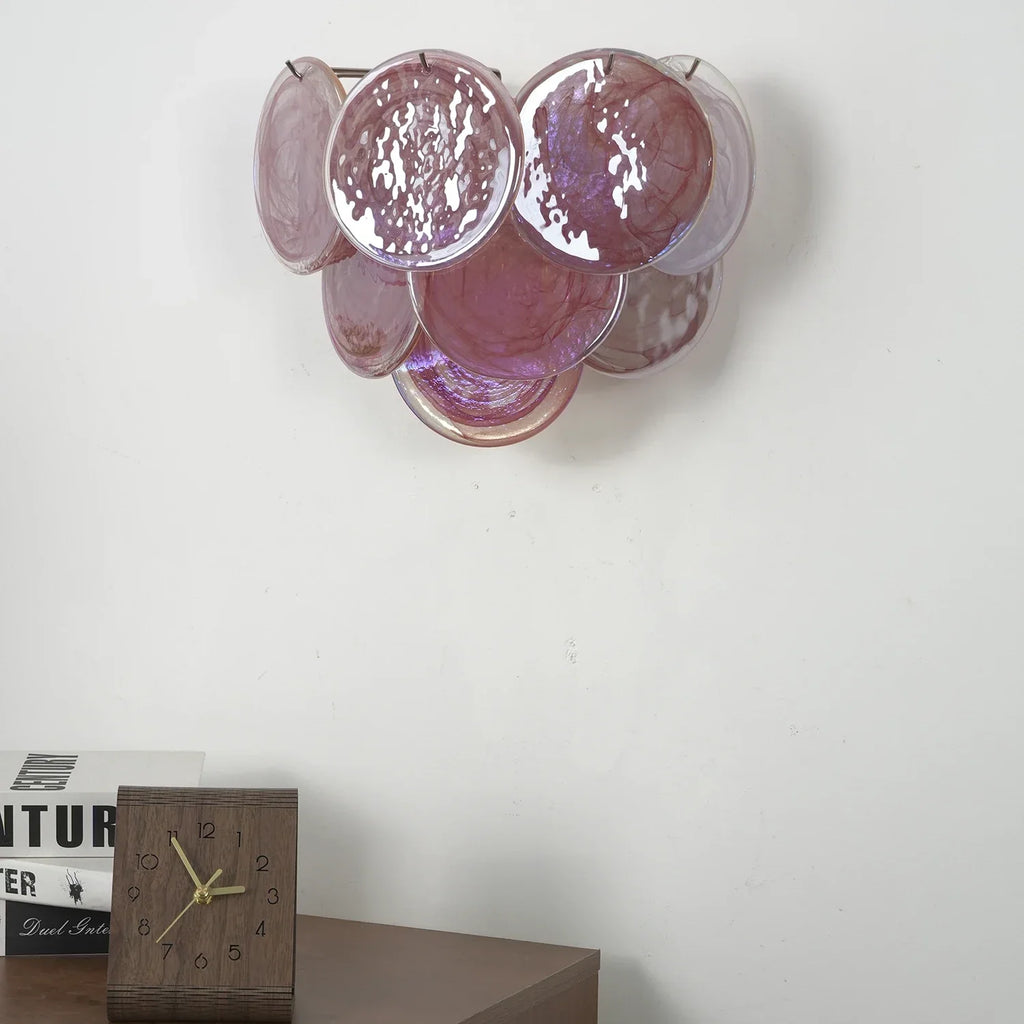 Hand-Blown Disc Glass Wall Lamp | wildoxy