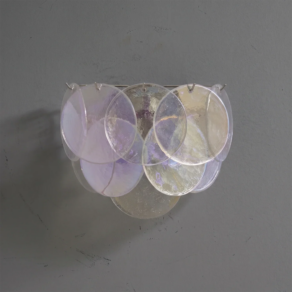 Hand-Blown Disc Glass Wall Lamp | wildoxy