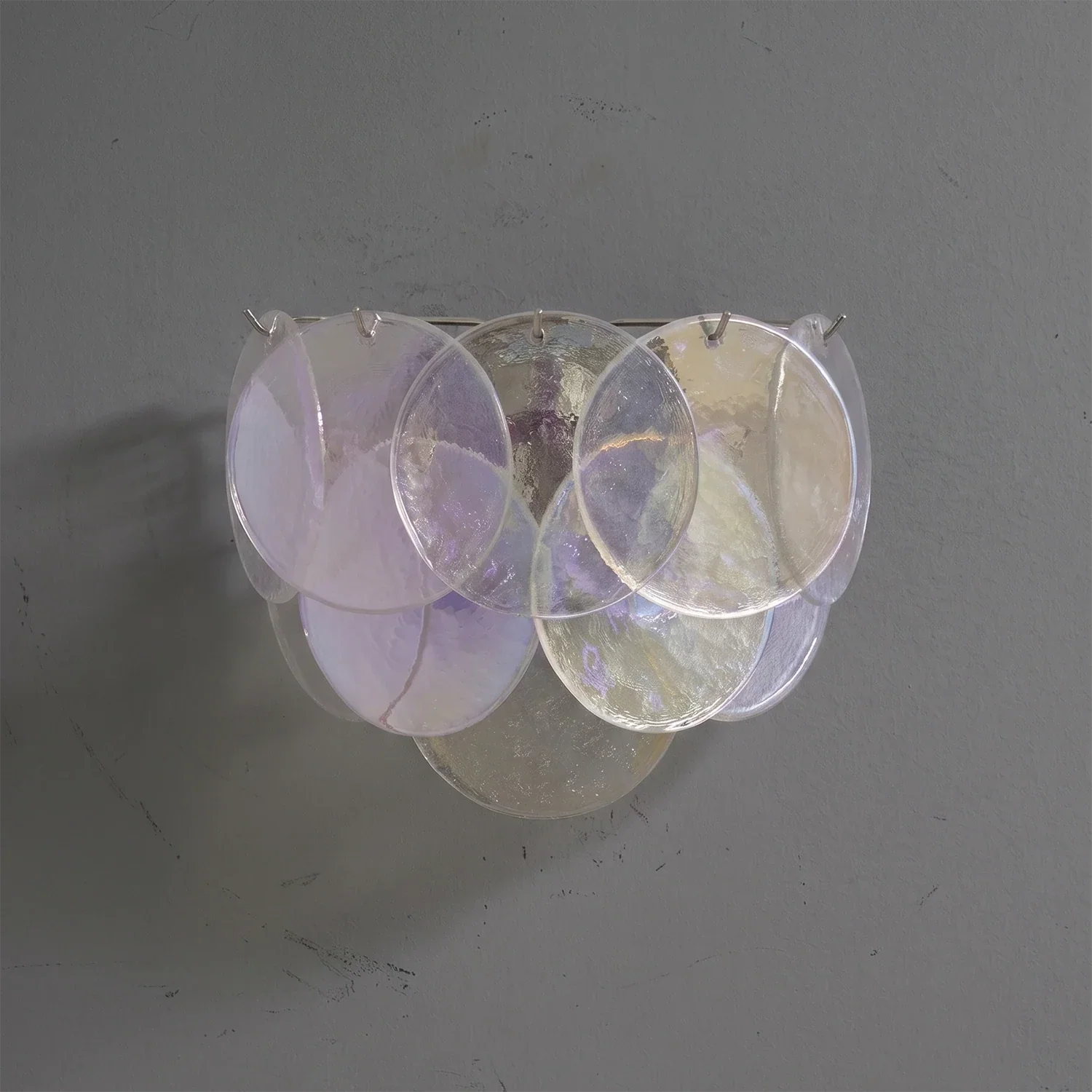 Hand-Blown Disc Glass Wall Lamp | wildoxy