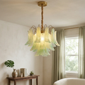 Hand-blown Wave Point Murano Glass Chandelier | wildoxy