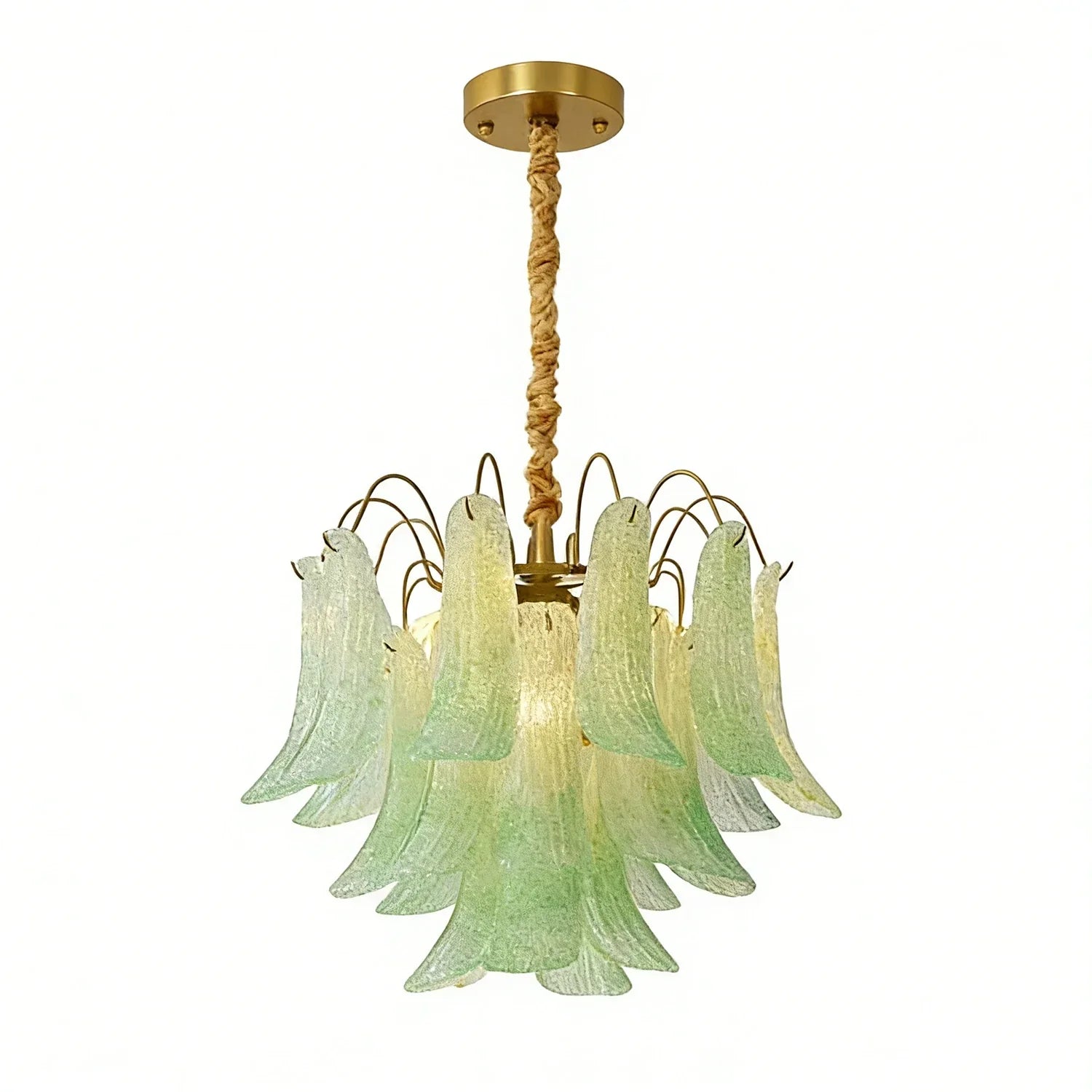Hand-blown Wave Point Murano Glass Chandelier | wildoxy
