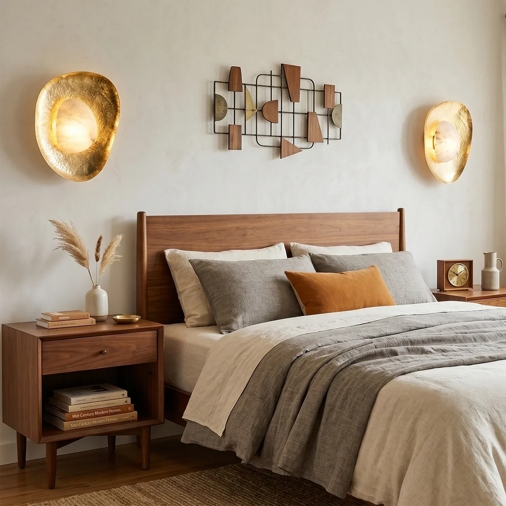 Hand-Crafted Hammered Metal Lotus Leaf Wall Sconce | wildoxy