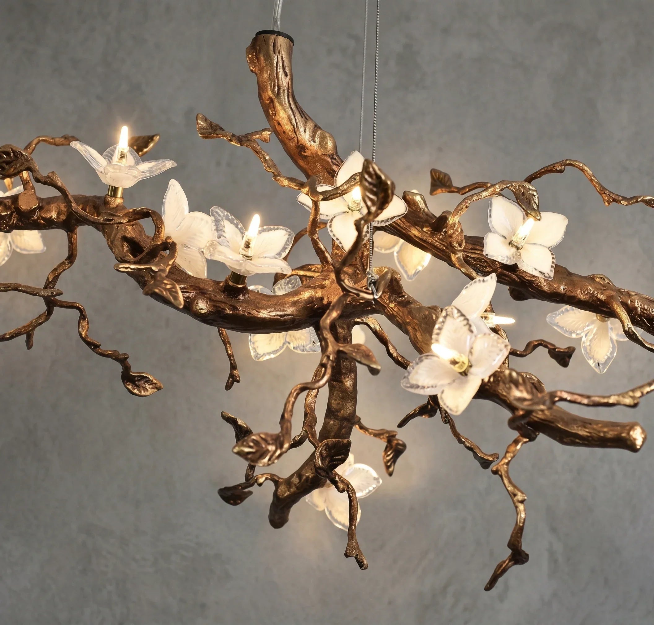 Handcrafted Sculptural Floral Branch Chandelier | wildoxy
