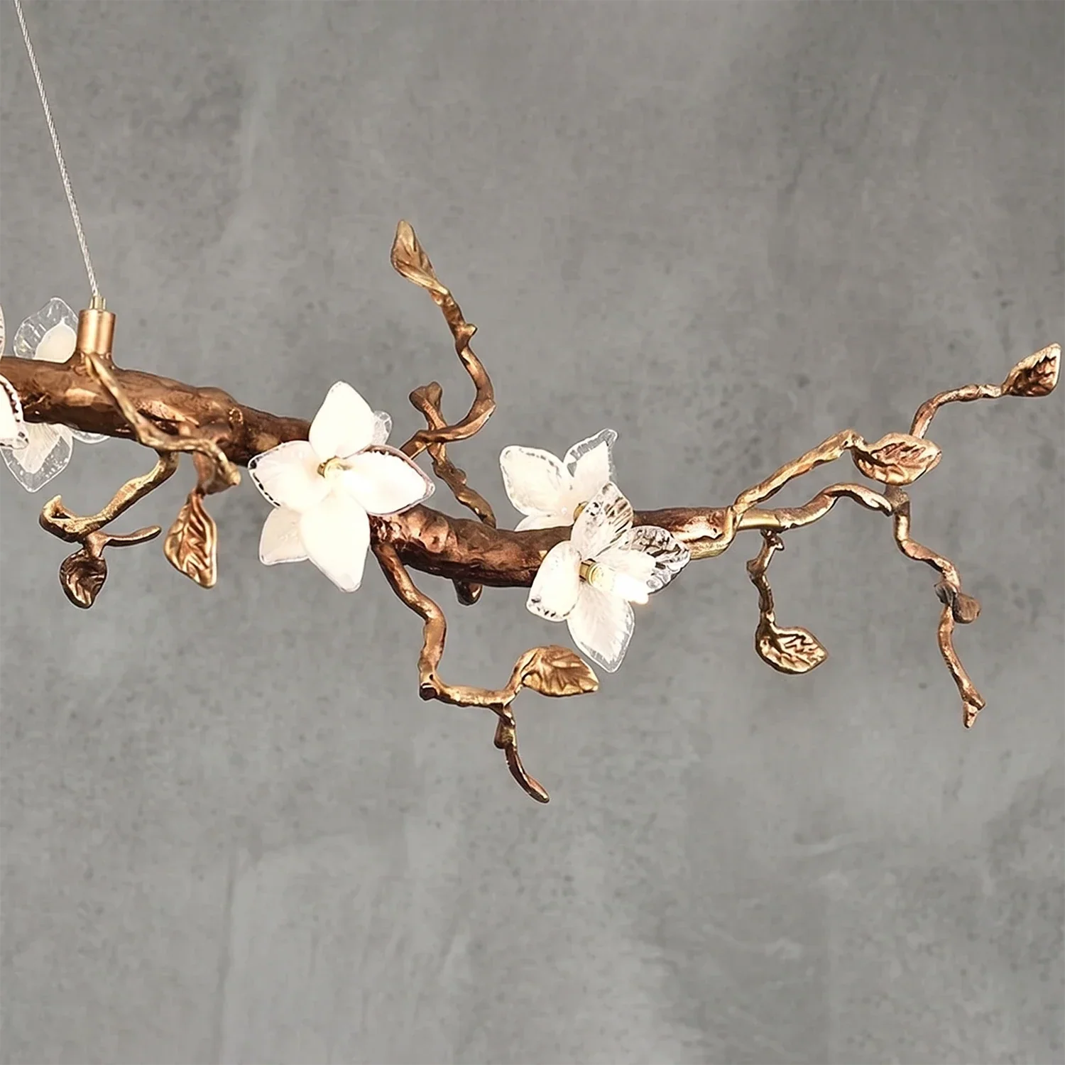 Handcrafted Sculptural Floral Branch Chandelier | wildoxy
