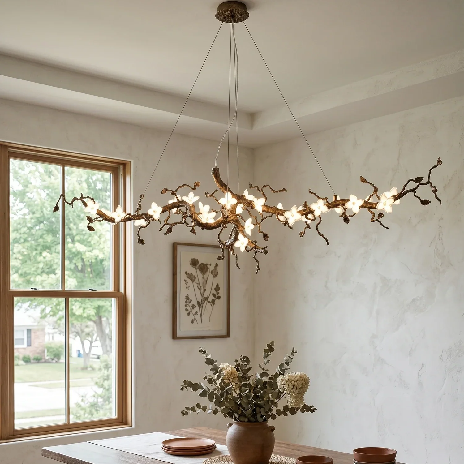 Handcrafted Sculptural Floral Branch Chandelier | wildoxy