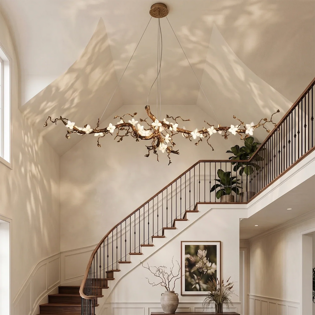 Handcrafted Sculptural Floral Branch Chandelier | wildoxy