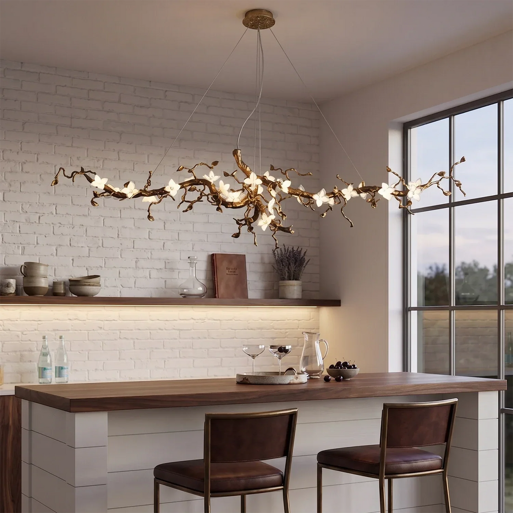 Handcrafted Sculptural Floral Branch Chandelier | wildoxy