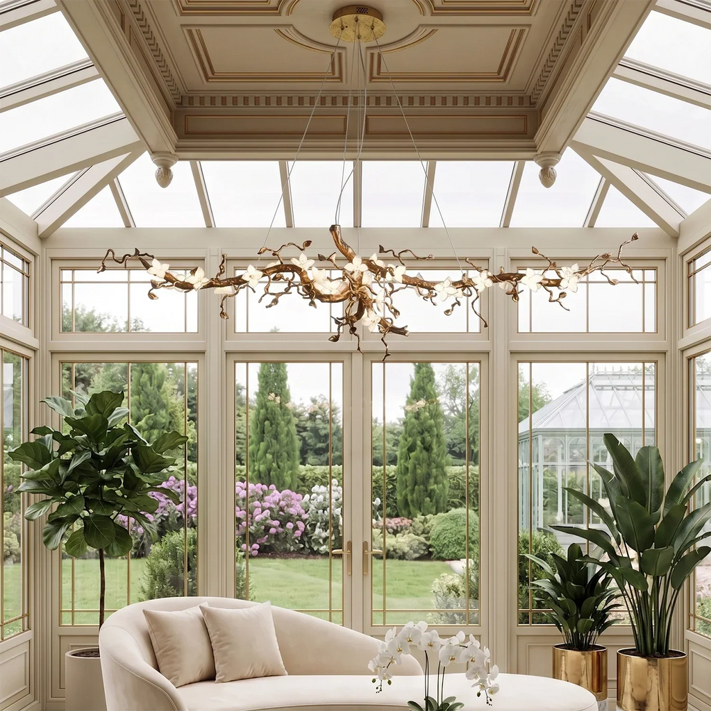 Handcrafted Sculptural Floral Branch Chandelier | wildoxy