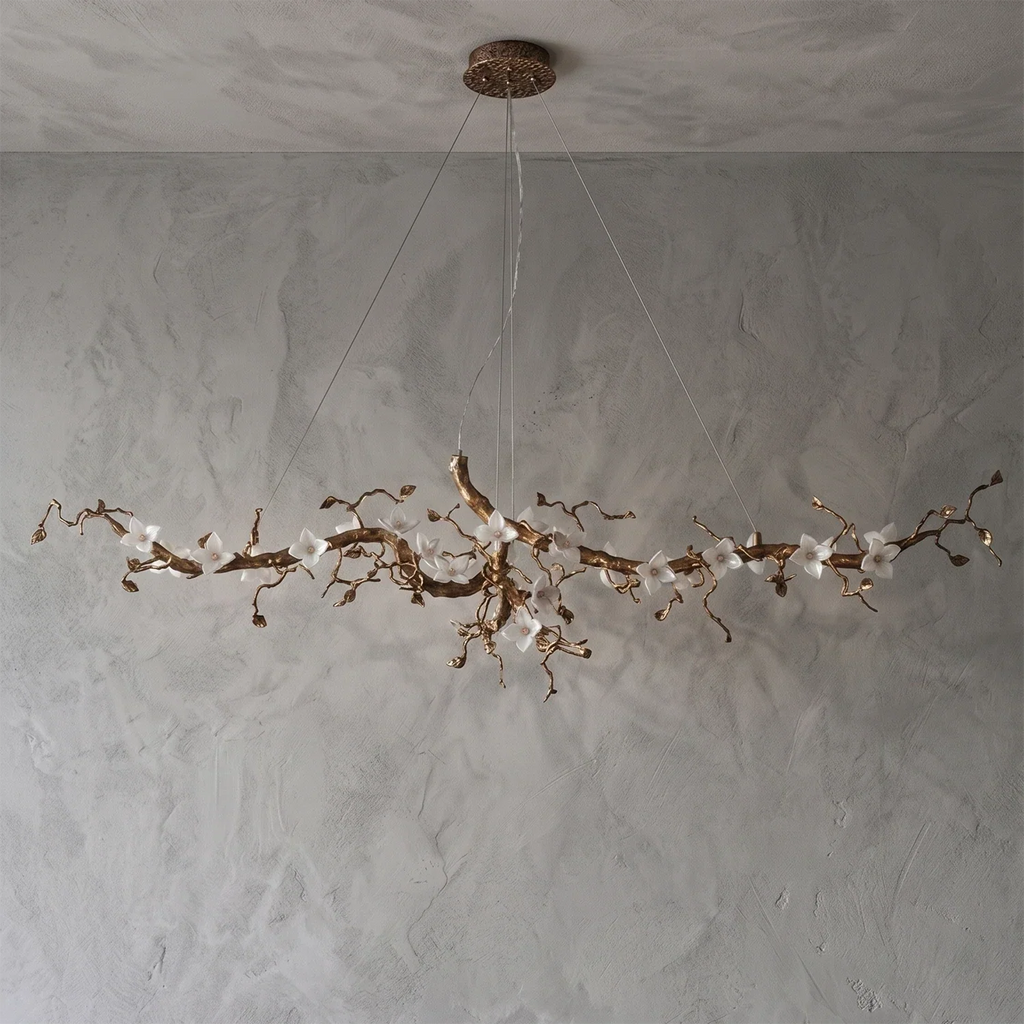 Handcrafted Sculptural Floral Branch Chandelier | wildoxy