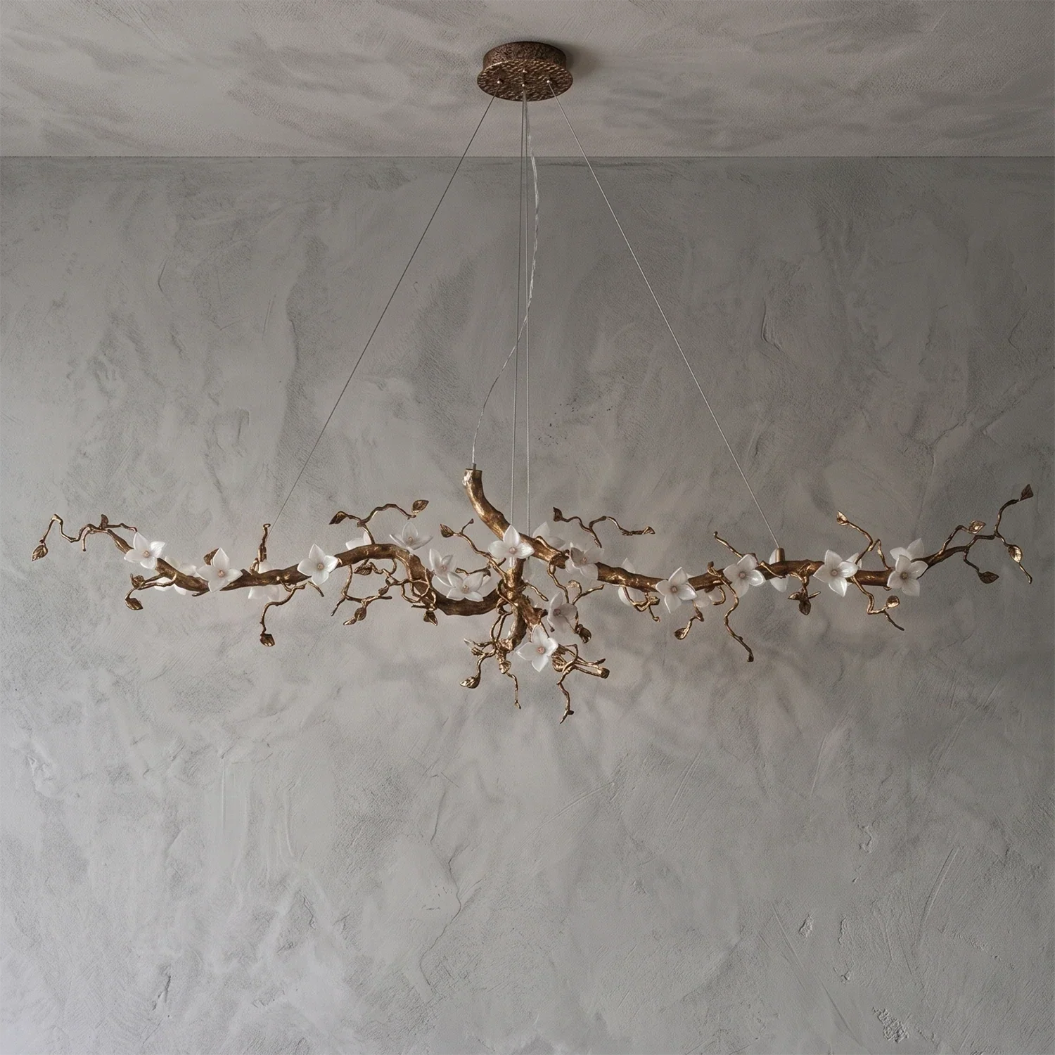 Handcrafted Sculptural Floral Branch Chandelier | wildoxy