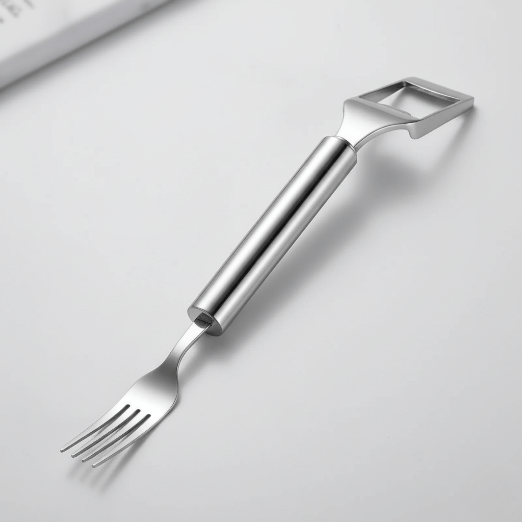 HandyFruit Pro handverktyg med dubbla blad — Inbyggt gaffelhandtag, säkert grepp
