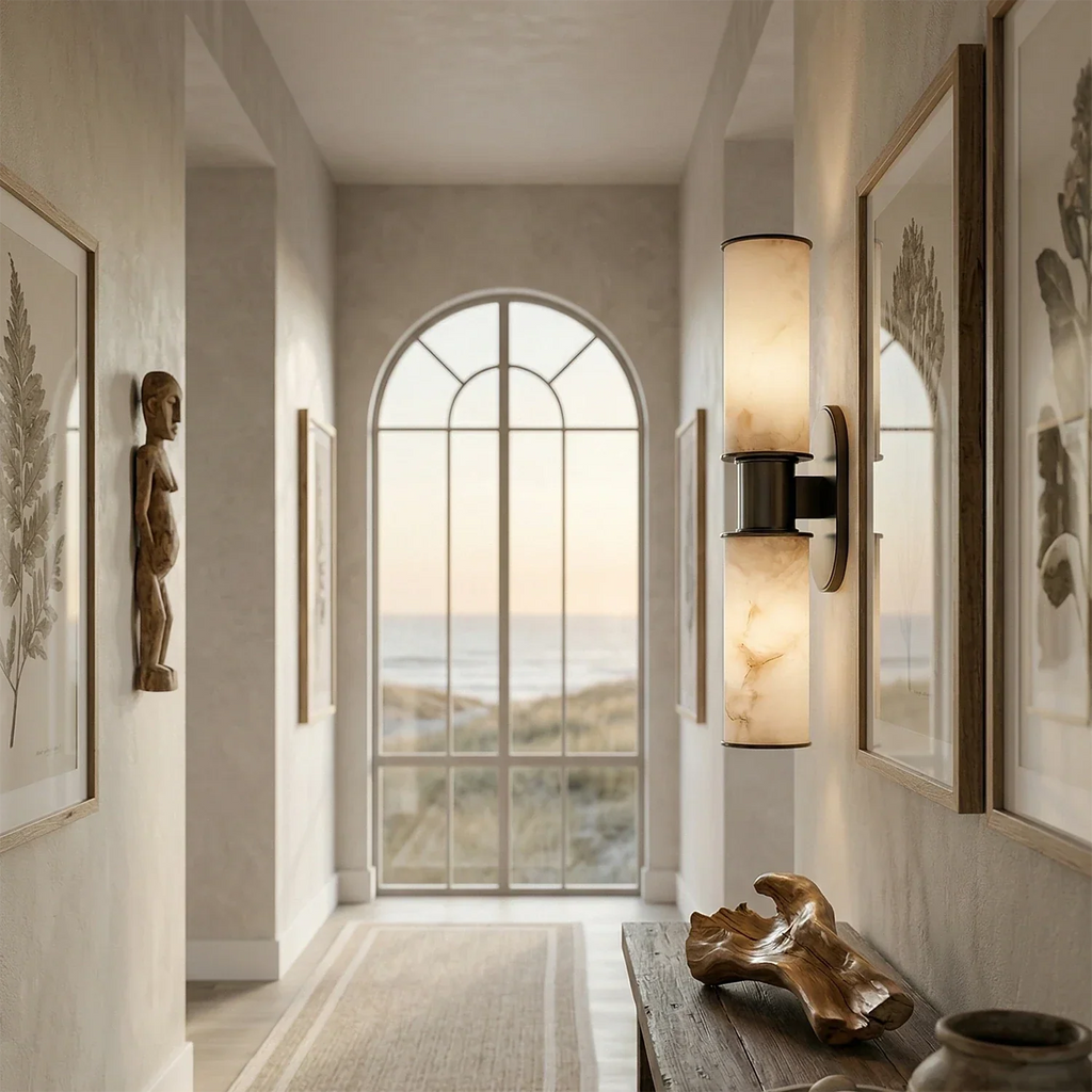 Harlyn Alabaster 2-Light Wall Sconce | wildoxy